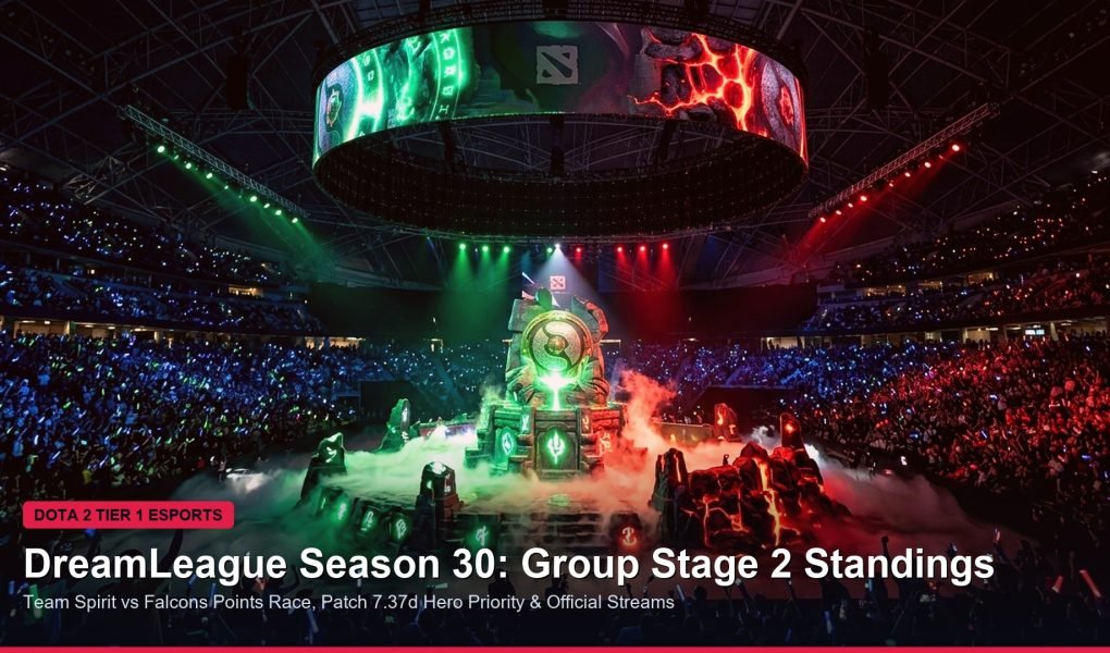 Dota 2 DreamLeague Season 30 Standings HD Banner
