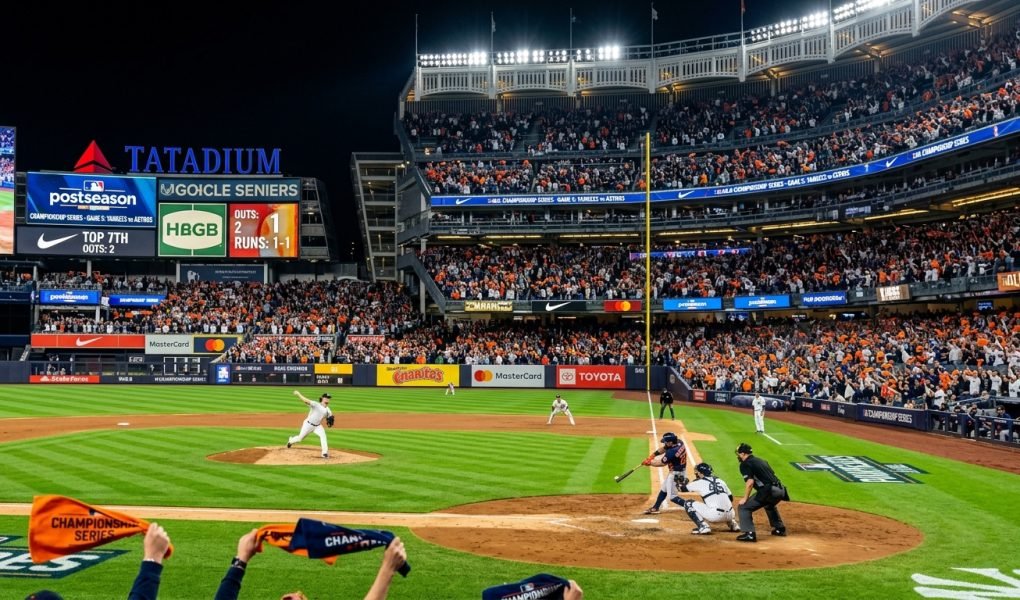 MLB Postseason 2026 League Championship Series Stadium Night
