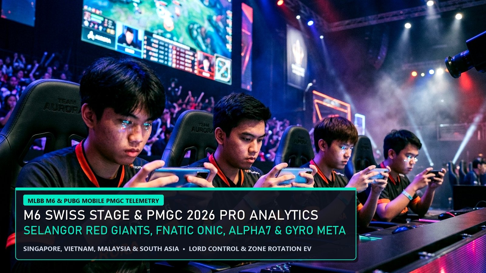 Mobile Legends M6 World Championship and PUBG Mobile PMGC Pro Analytics Selangor Red Giants ONIC