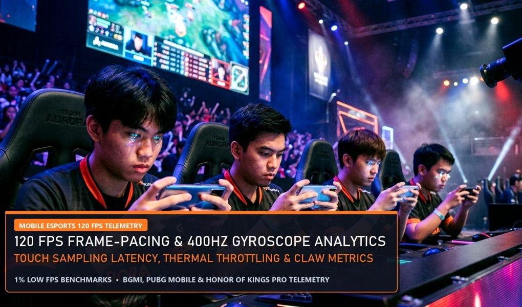 Mobile Esports Analytics 120 FPS Frame Pacing and 400Hz Gyroscope Touch Latency pro players