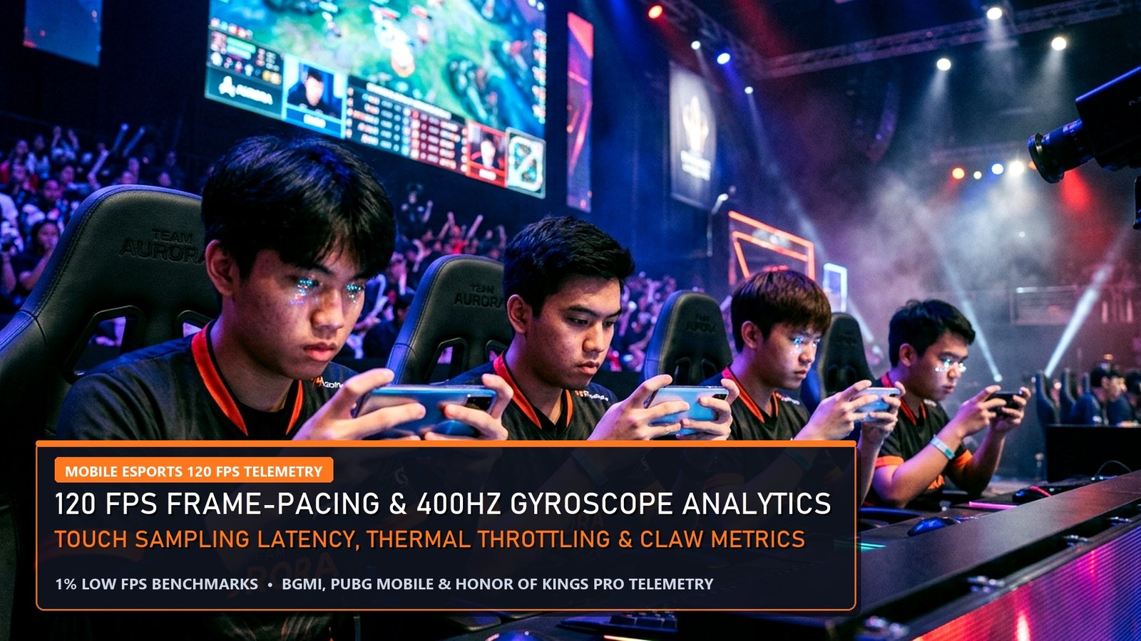 Mobile Esports Analytics 120 FPS Frame Pacing and 400Hz Gyroscope Touch Latency pro players