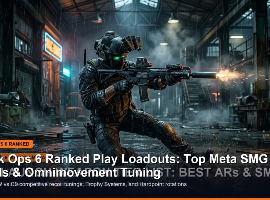 Black Ops 6 Ranked Play loadouts best SMG weapon attachments banner
