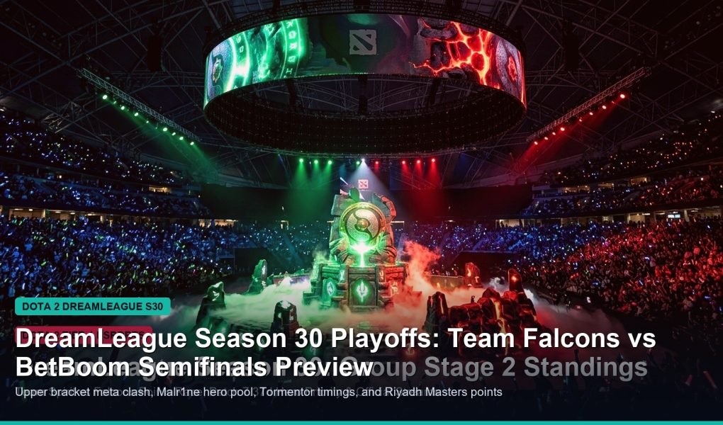 DreamLeague Season 30 playoffs upper bracket semifinals meta banner
