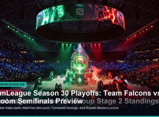 DreamLeague Season 30 playoffs upper bracket semifinals meta banner