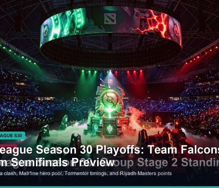 DreamLeague Season 30 playoffs upper bracket semifinals meta banner
