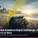 Free Fire MAX India Cup 2026 Knockout Stage Day 2 standings and points table banner