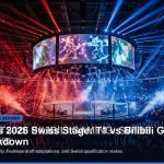 LoL Worlds 2026 Swiss stage T1 vs Bilibili Gaming match preview banner