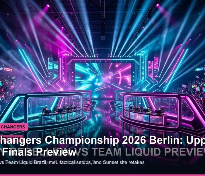 Game Changers Championship 2026 Berlin upper bracket finals banner