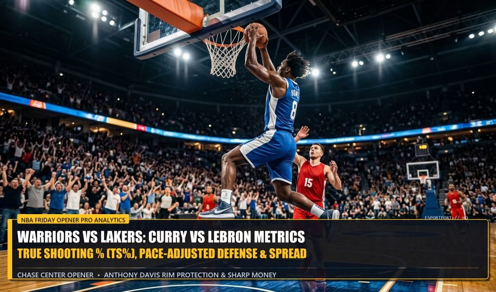 NBA Friday Opening Night Warriors vs Lakers Steph Curry vs LeBron James Analytics