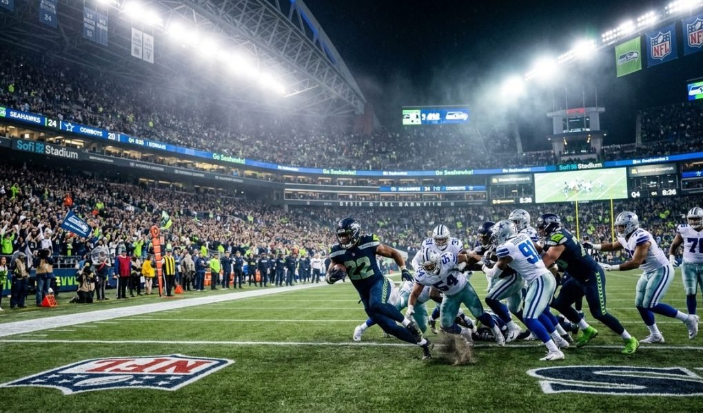 NFL Sunday Night Football Preview 2026 stadium lights packed crowd