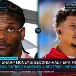 NFL Week 8 Sharp Money Analytics Lamar Jackson vs Patrick Mahomes EPA and Reverse Line Movement