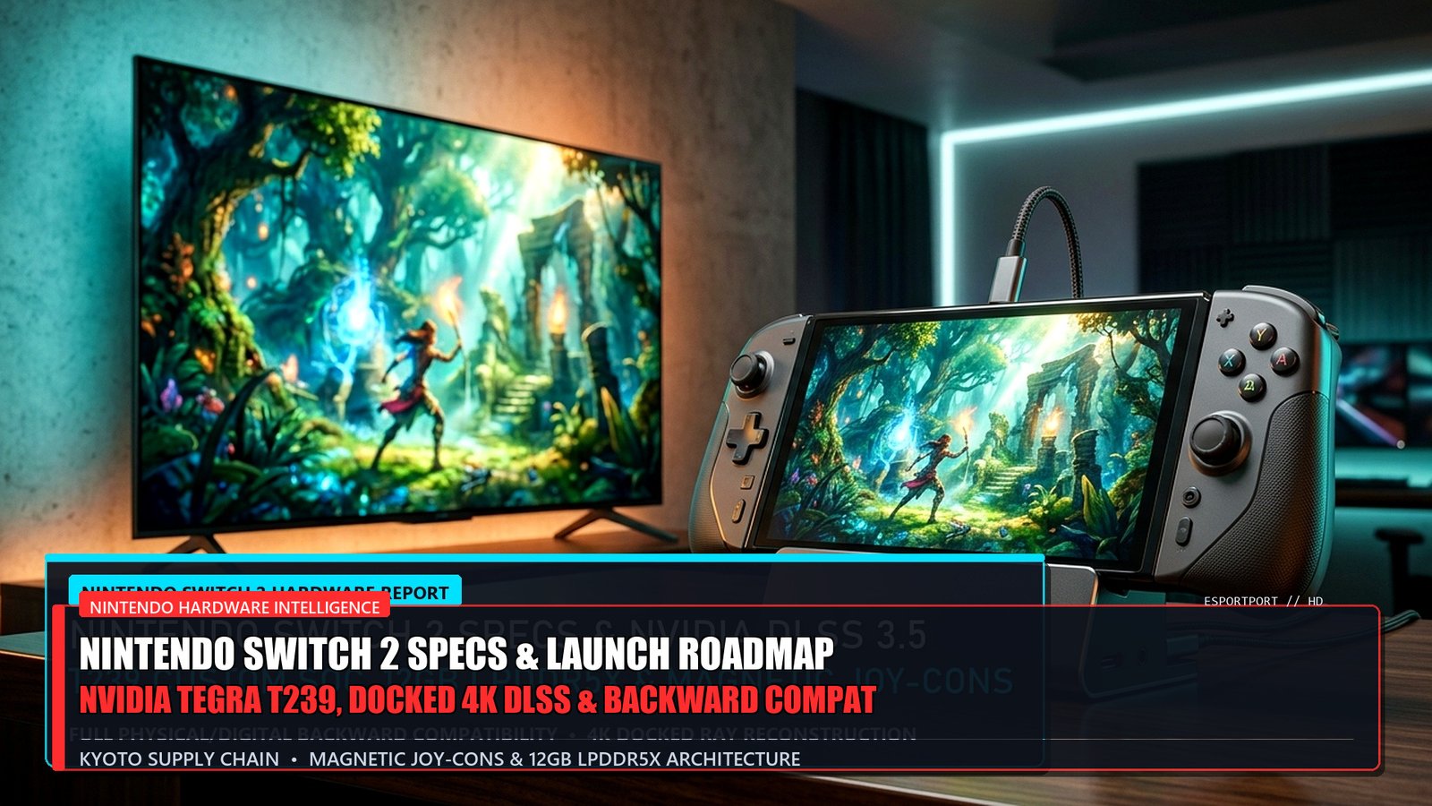 Nintendo Switch 2 Launch Roadmap and Specs Leak NVIDIA Tegra Docked 4K