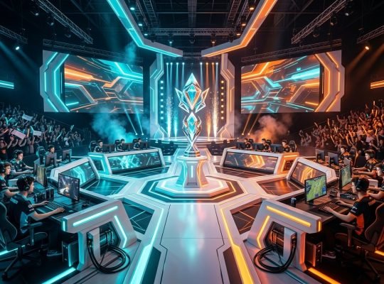 OWCS 2026 World Finals Stockholm championship stage at DreamHack with vibrant arena lights and soundproof booths