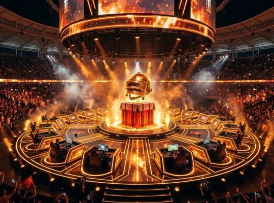 PGC 2026 Istanbul PUBG PC meta esports championship stage illuminated in Volkswagen Arena