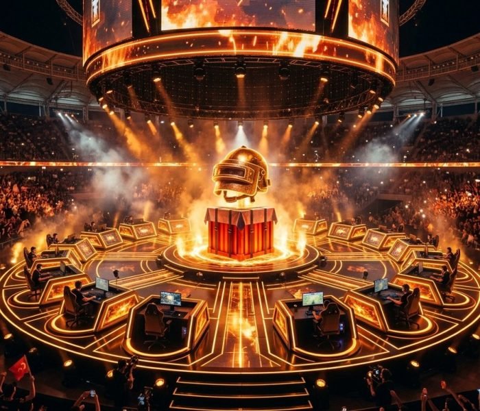 PGC 2026 Istanbul PUBG PC meta esports championship stage illuminated in Volkswagen Arena