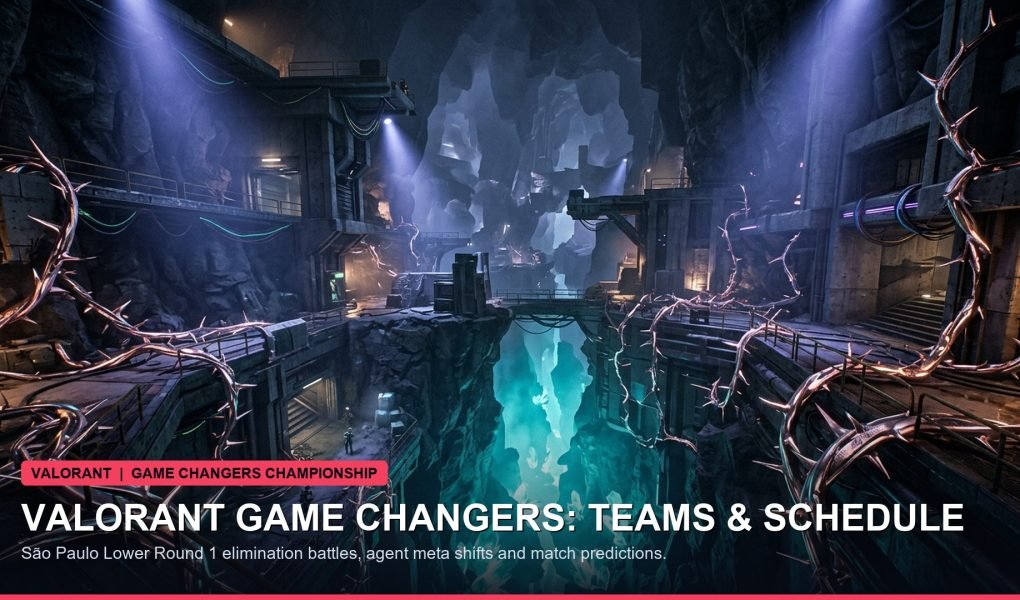 VALORANT tactical shooter combat scene with futuristic agents and holographic HUD elements