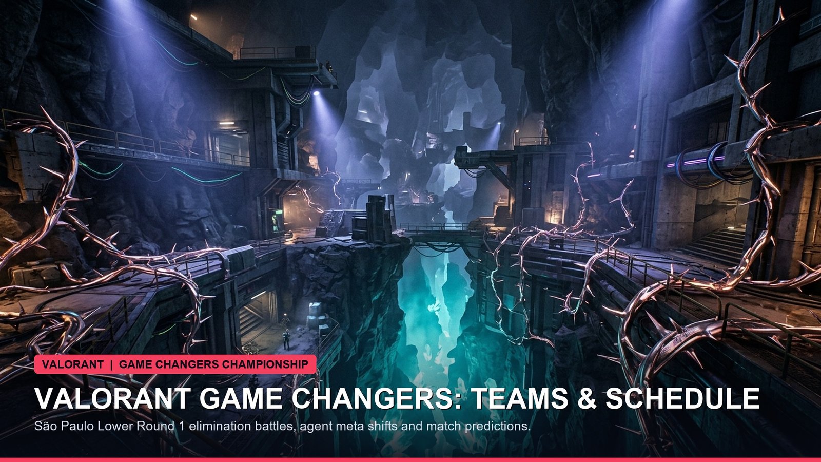 VALORANT tactical shooter combat scene with futuristic agents and holographic HUD elements