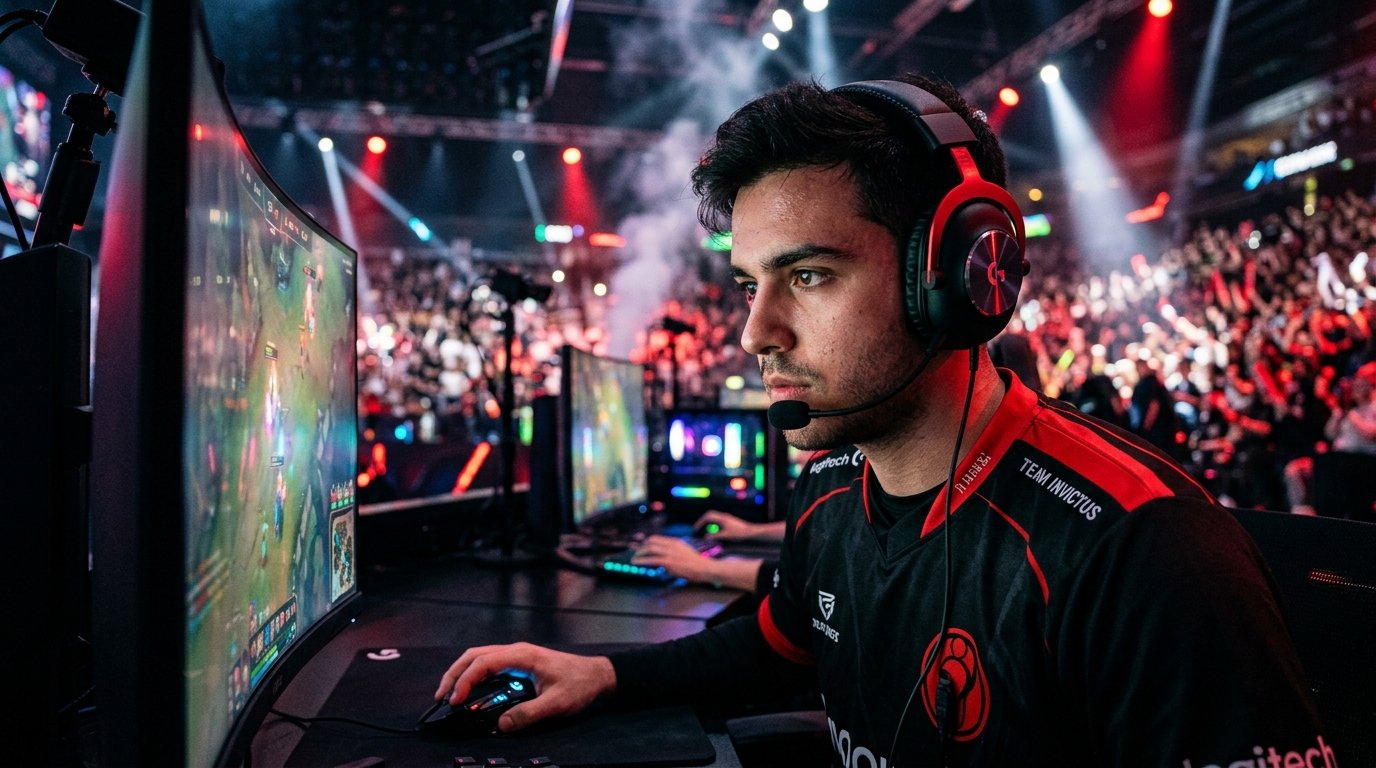 Sentinels VCT 2026 roster reveal pro player in competition booth with headset