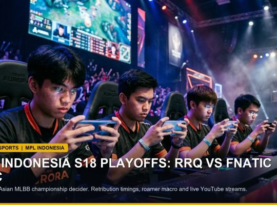 Mobile esports pro players competing on gaming smartphones during tournament playoff finals