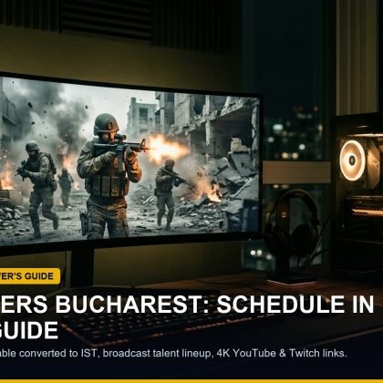 High-end esports PC setup running tactical Counter-Strike 2 match with broadcast overlay