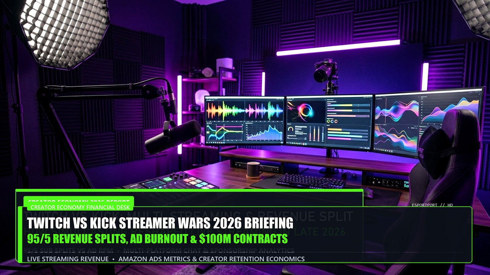 Twitch vs Kick Streamer Wars 2026 Financial Briefing 95 5 Revenue Splits