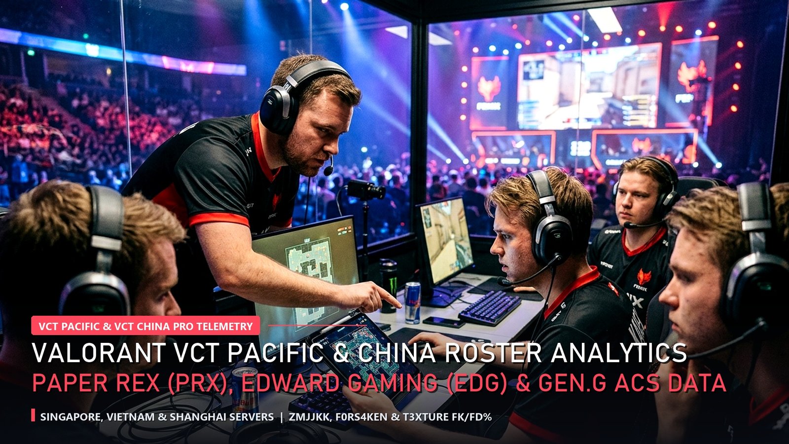 Valorant VCT Pacific and China Roster Analytics Paper Rex EDward Gaming and GenG ACS Telemetry