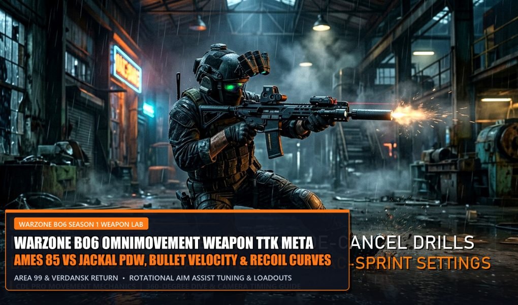 Call of Duty Warzone BO6 Omnimovement Weapon TTK Meta Ames 85 vs Jackal PDW
