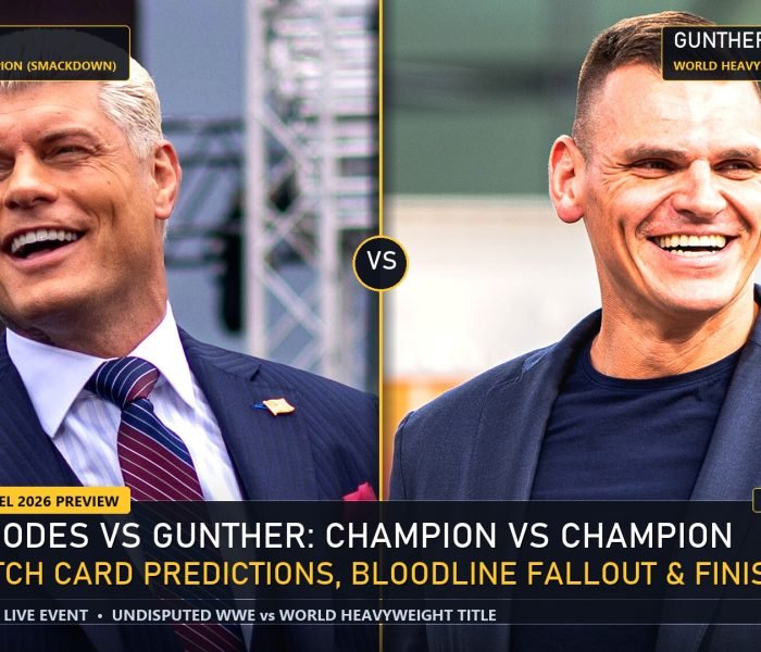 WWE Crown Jewel Cody Rhodes vs Gunther Champion of Champions Match