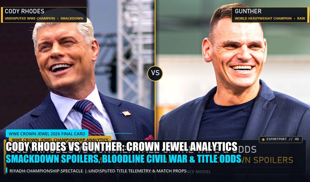 WWE Crown Jewel 2026 Cody Rhodes vs Gunther Friday Night SmackDown Spoilers